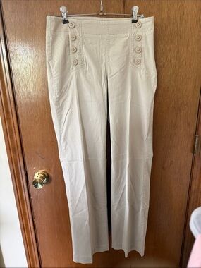 Talbots Light Cream Straight-Leg Pants